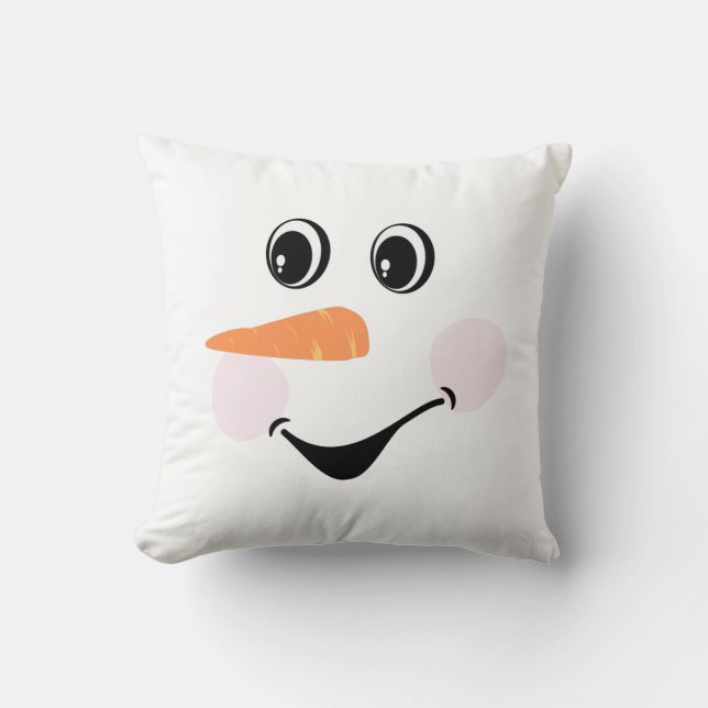 Coussin Visage de motoneige personnalisé moderne (Recto)