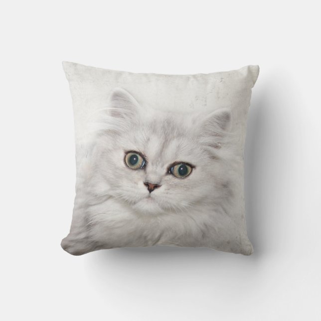 Coussin Visage persan de chaton (Recto)