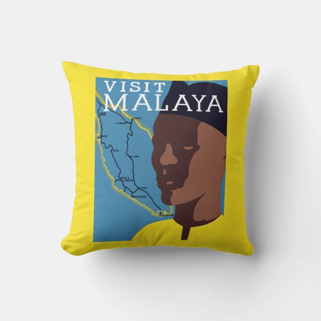 Coussin Visite de Malaya (Recto)