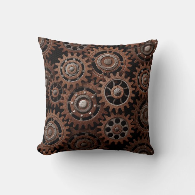 Coussin Vitesses de Steampunk (Recto)