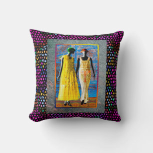 Coussin Vitraux vintage Renaissance de Harlem