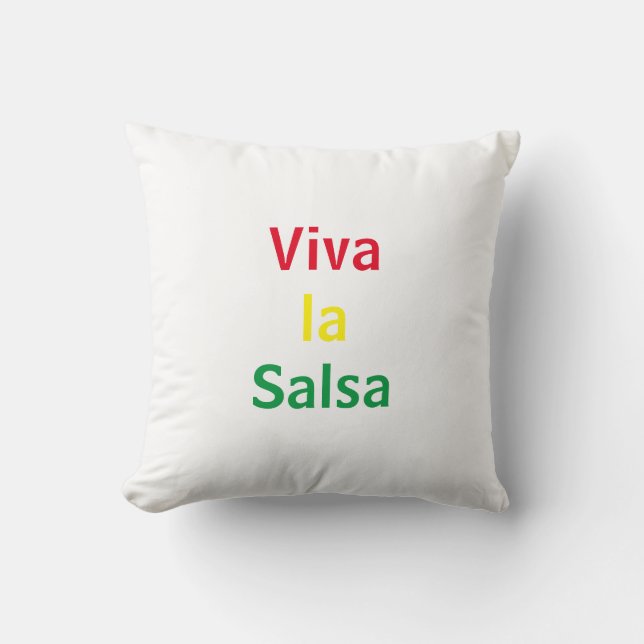 Coussin viva la salsa (Recto)