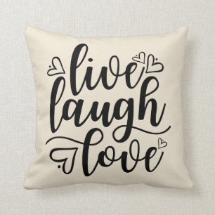 Coussin Vivent l'amour de rire
