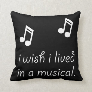 Coussin Vivez dans le musical
