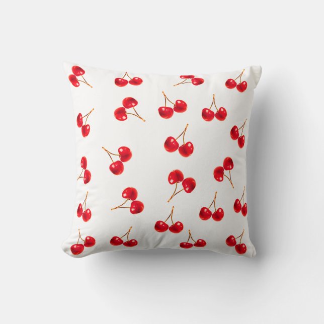 Coussin Vivid Cherry Motif (Recto)