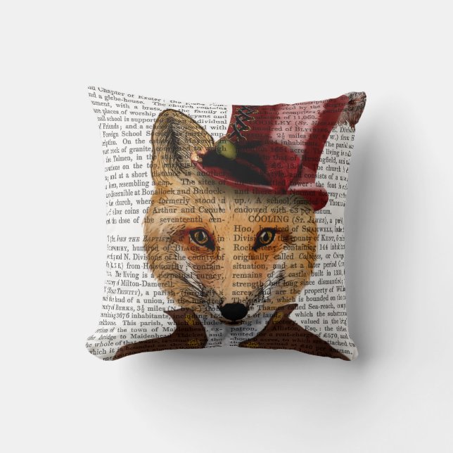 Coussin Vivienne Steampunk Fox (Recto)