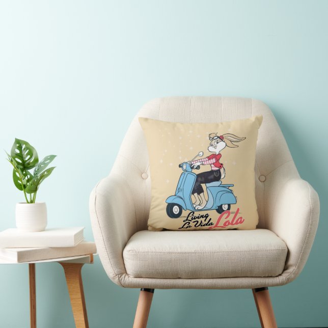 Coussin Vivre La Vida Lola Scooter Graphic (Chaise)