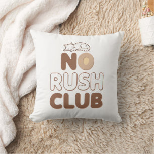 Coussin Vivre Lentement avec Humour et Journée Paresseuse