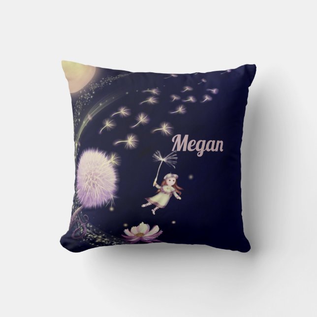 Coussin Voeux de Dandelion (Recto)