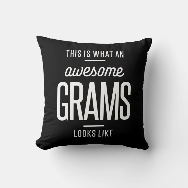 Coussin Voici à quoi ressemble un Gram génial (Recto)