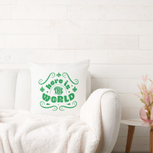 Coussin Voici le monde