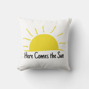 Coussin voici venir le soleil