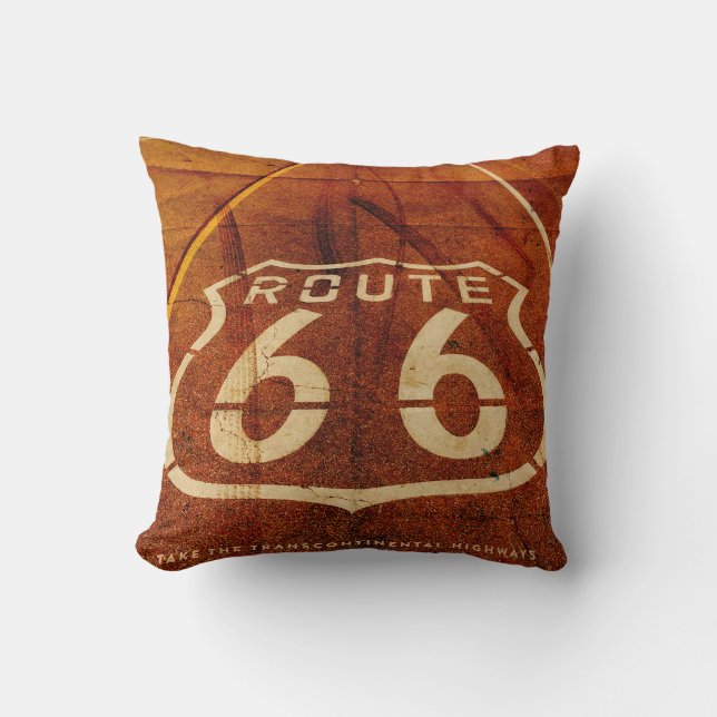 Coussin Voie vintage 66 Pilote (Recto)