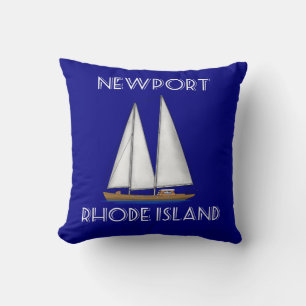 Coussin Voile de Newport Rhode Island