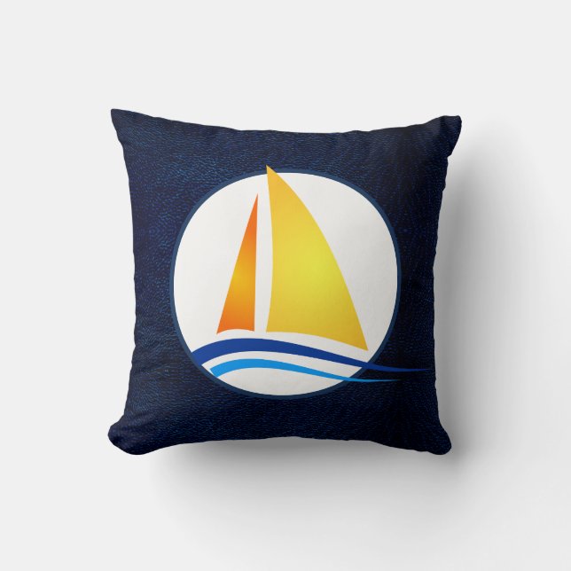 Coussin Voilier de la marine nautique moderne Pillow (Recto)