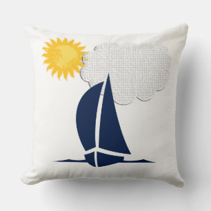 Coussin Voilier Voilier Animé