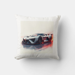 Coussin Voiture de sport futuriste - Design élégant généré