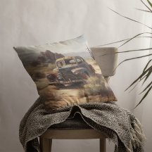 Voiture déserte dans le désert