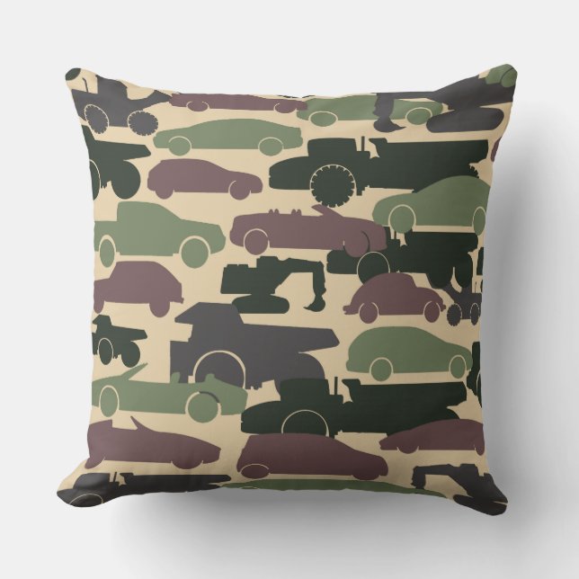 Coussin Voitures Camouflage (Recto)