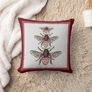 Coussin Vol des abeilles parties scintillant