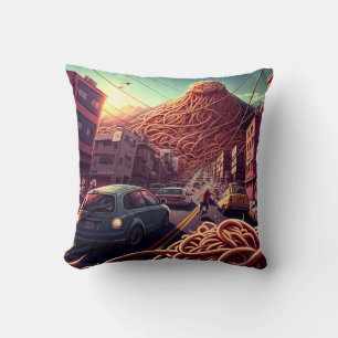 Coussin Volcan de Spaghetti