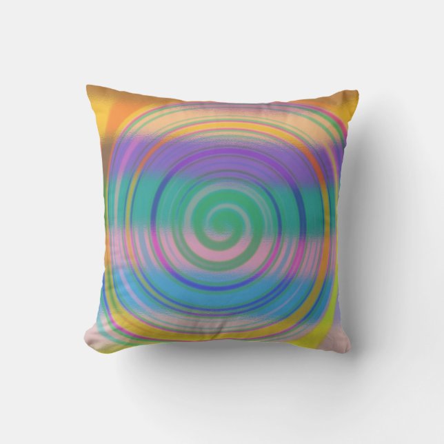 Coussin Volet Abstrait multicolore (Recto)