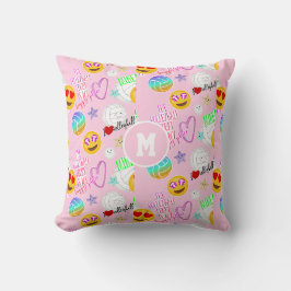 Coussin volleyball girly kawaii emoji look collé
