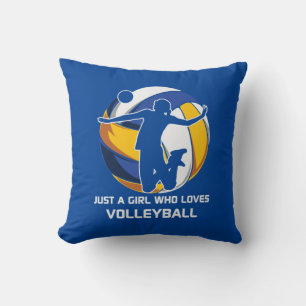 Coussin Volleyball Player Just A Girl Who Loves Volleyball