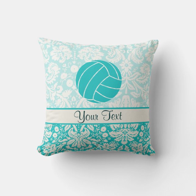 Coussin Volleyball turquoise (Recto)