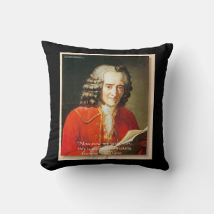 Coussin Voltaire "Faire des ennemis" Citation Rickshaw Lan
