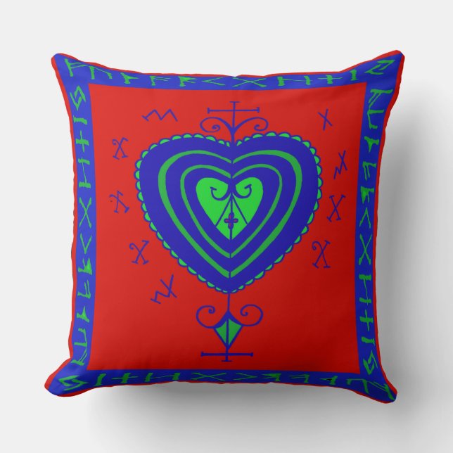 Coussin VooDoo Terre Mère Throw Pillow (Recto)