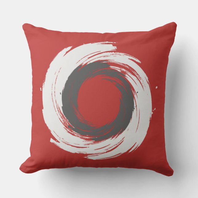 Coussin Vortex Branco e Preto (Recto)