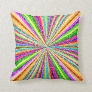 Coussin Vortex psychédélique