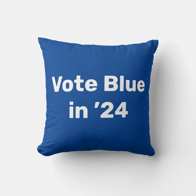 Coussin Vote Blue en 2024 (Recto)