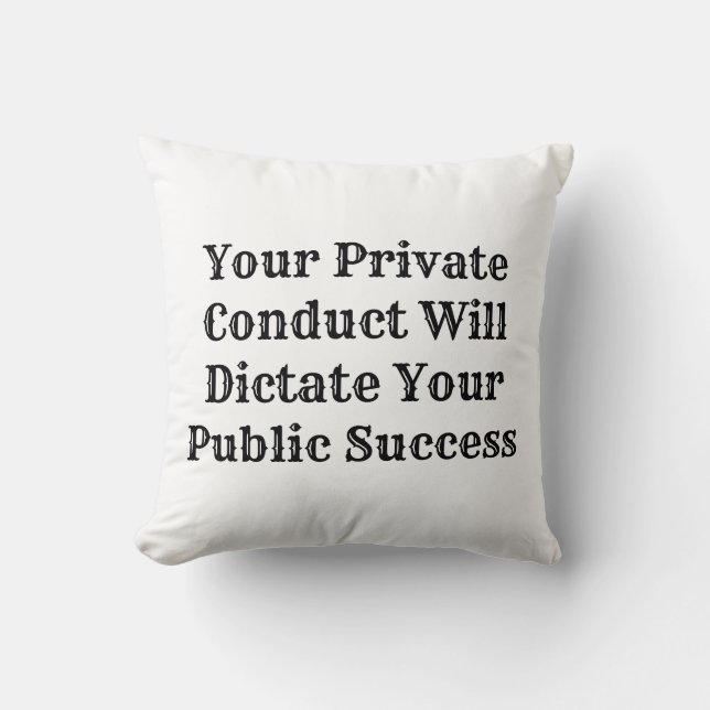 COUSSIN VOTRE CONDUITE PRIVÉE DICTERA VOTRE PUBLIC…. (Recto)
