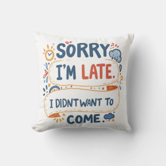 Coussin Votre dose quotidienne de "Nope" - Edition Doodle