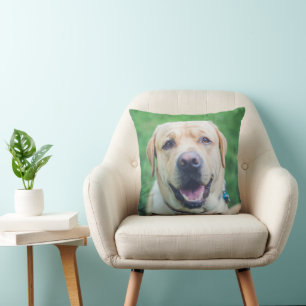 Coussin Votre garde photo de chien personnalisé