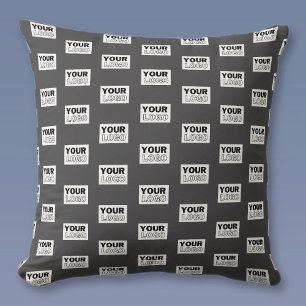Coussin Votre image design ou logo d'entreprise en mosaïqu