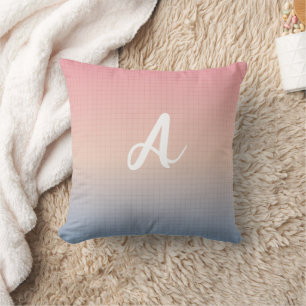 Coussin Votre lettre Neon Dawn personnalisée