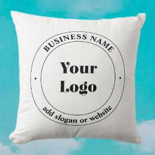 Coussin Votre logo d'entreprise & Texte promotionnel   Bla