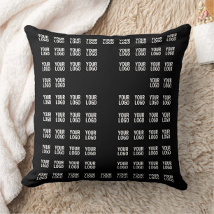 Coussin Votre logo ou image téléchargée   Motif croisé