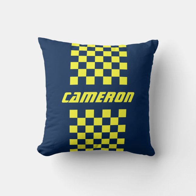 Coussin Votre nom Couleurs entièrement personnalisées À da (Recto)