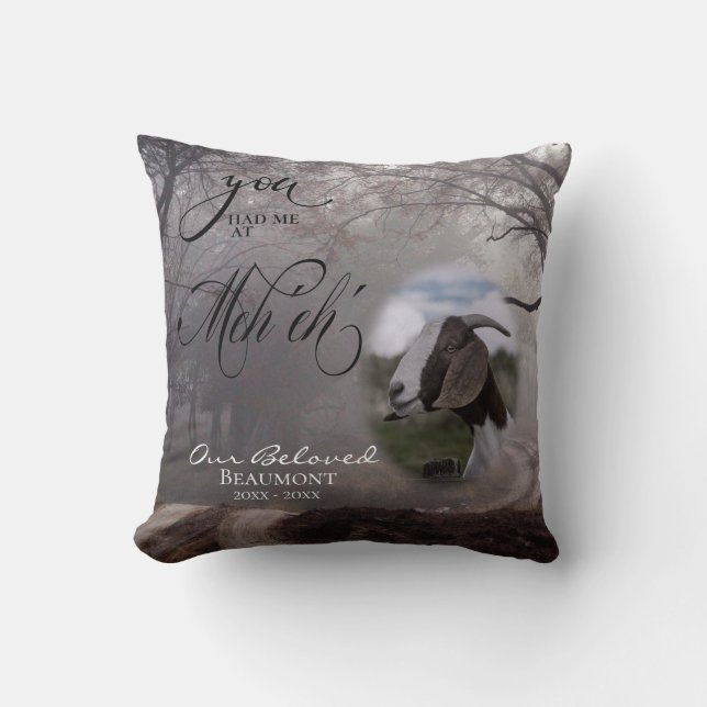 Coussin Votre photo de chèvre Sympathie Vous m'avez eue à  (Recto)