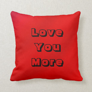 Coussin Vous aimez, vous aimez plus Carré rouge