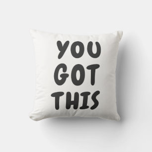 Coussin Vous Avez Cette Mignonne Citation Inspirante Noir 