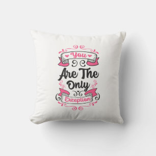 Coussin Vous êtes la seule exception, Paramore la citation