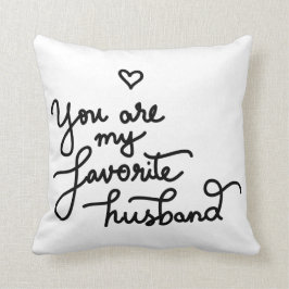 Coussin Vous êtes mon coeur mignon Valentine de mari