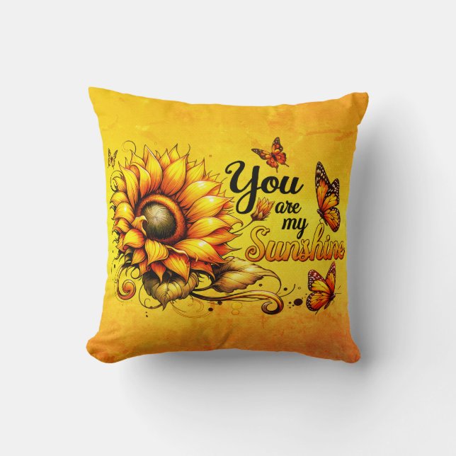 Coussin Vous êtes mon soleil (Recto)