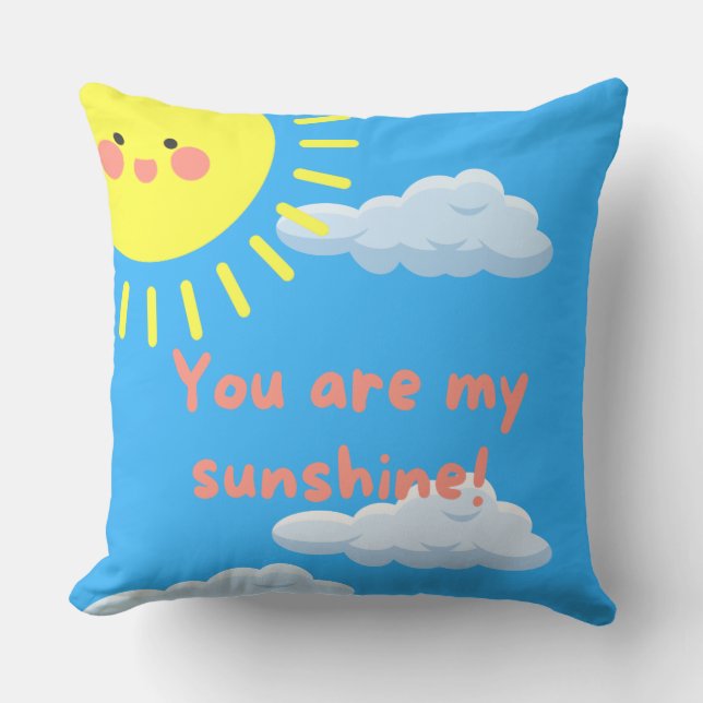 Coussin Vous êtes mon Sunshine Carré Cushion (Recto)