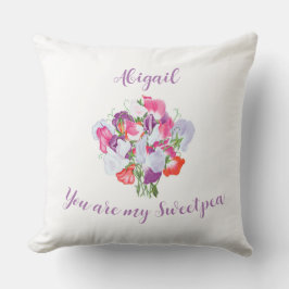 Coussin Vous êtes mon Sweetpea Personnalisé Cushion